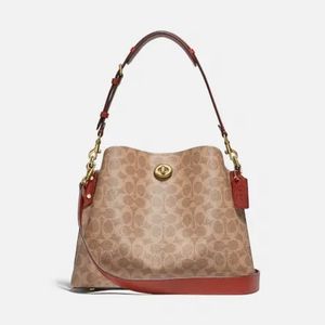Coach Willow Shoulder Bag in Signature Canvas